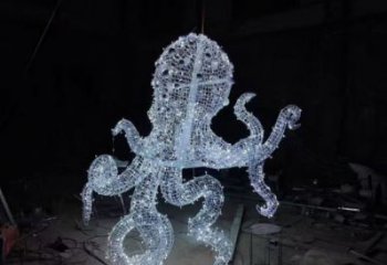 酒店章鱼雕塑 庭院仿真雕塑 彩绘小品