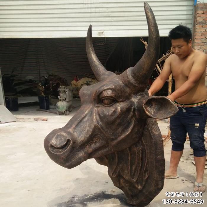 几何牛角雕塑 庭院仿真雕塑 彩绘摆件 几何牛角雕塑 庭院仿真雕塑 彩绘摆件