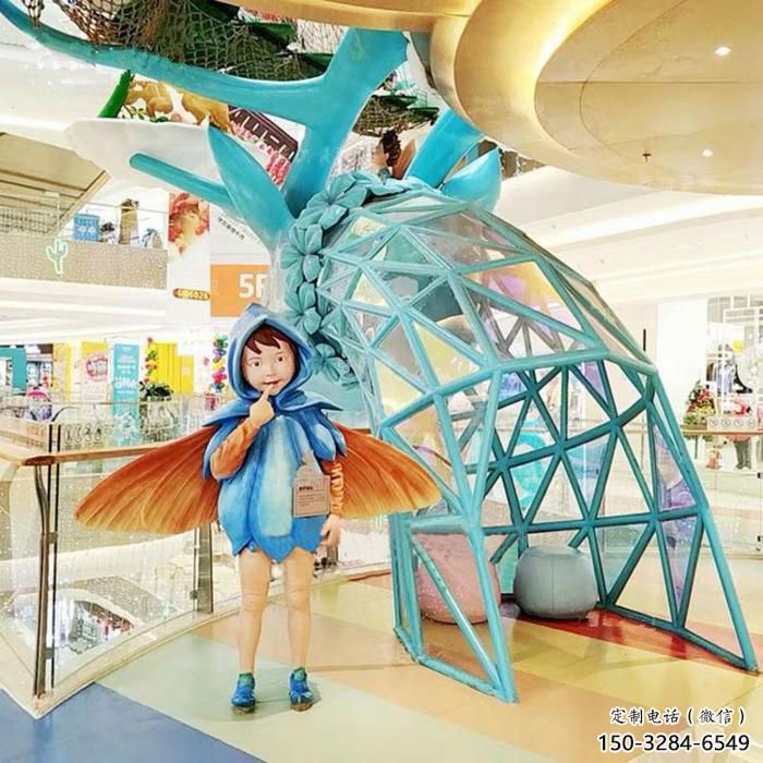 公园鹿头雕塑 酒店门口雕塑 彩绘摆件