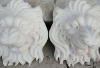 园林狮子头雕塑 城市广场雕塑 步行街摆件