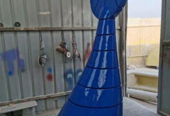广场鱼尾雕塑 商业街广场雕塑 古铜色摆件