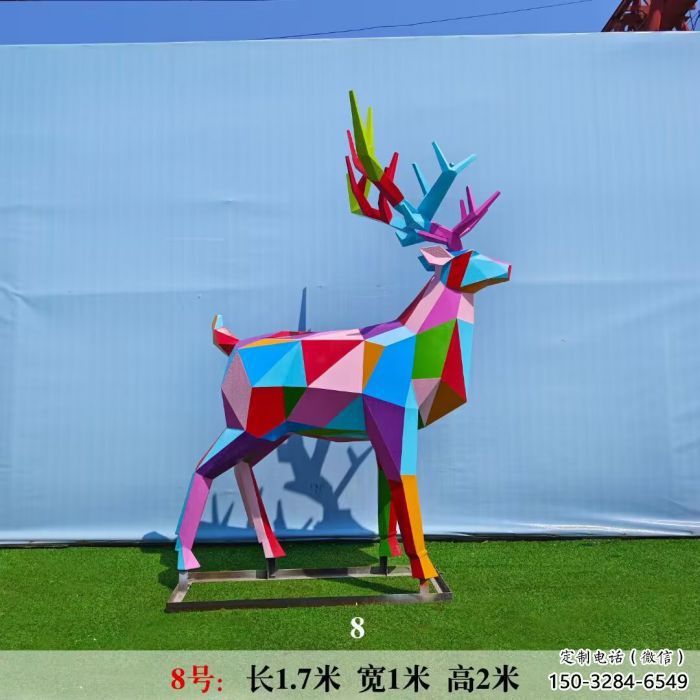 仿真麋鹿雕塑 店门口园林雕塑 动物小品 仿真麋鹿雕塑 店门口园林雕塑 动物小品