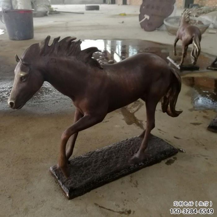 园林奔马雕塑 风景区仿真雕塑 广场小品