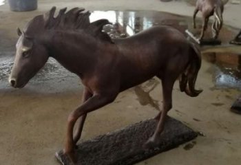 园林奔马雕塑 风景区仿真雕塑 广场小品
