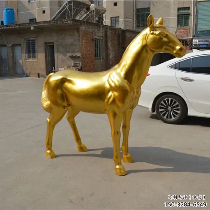 酒店金马雕塑 庭院仿真雕塑 彩绘小品 酒店金马雕塑 庭院仿真雕塑 彩绘小品
