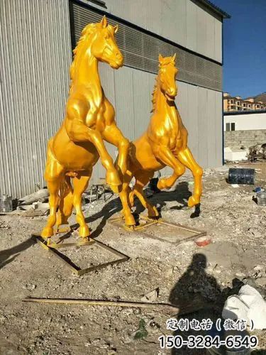 园林金马雕塑 城市广场雕塑 步行街摆件 园林金马雕塑 城市广场雕塑 步行街摆件