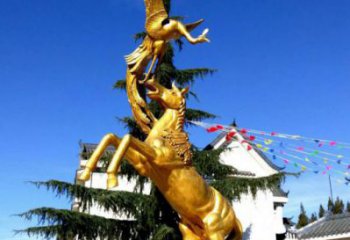风景区金马雕塑 售楼处广场雕塑 仿古摆件