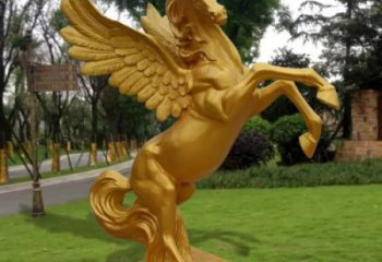 公园金马雕塑 酒店门口雕塑 彩绘摆件