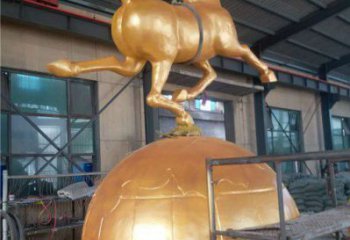 商业街金马雕塑 售楼处雕塑 动物摆件
