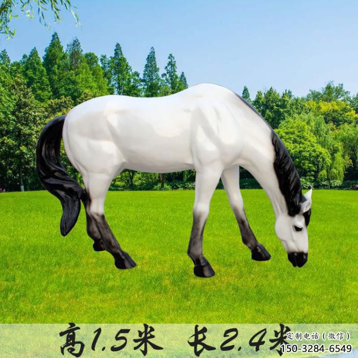 城市白马雕塑 风景区彩绘雕塑 抽象摆件 城市白马雕塑 风景区彩绘雕塑 抽象摆件