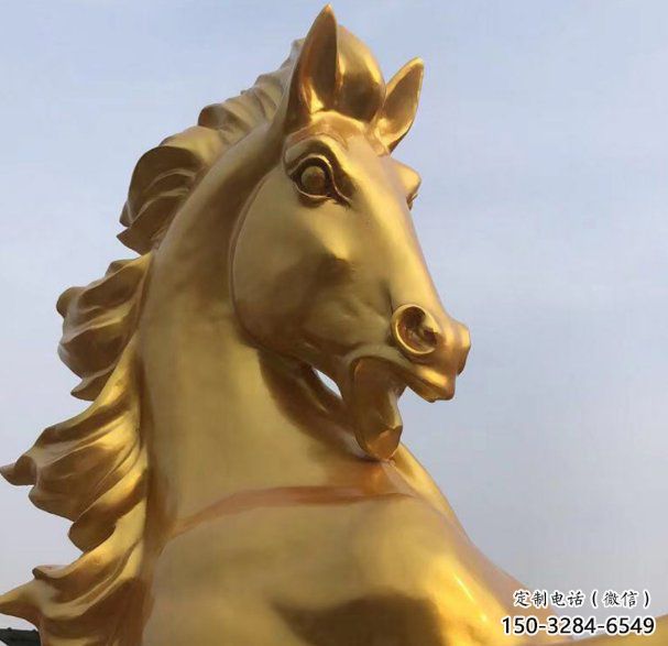 公园骏马雕塑 酒店门口雕塑 彩绘摆件 公园骏马雕塑 酒店门口雕塑 彩绘摆件