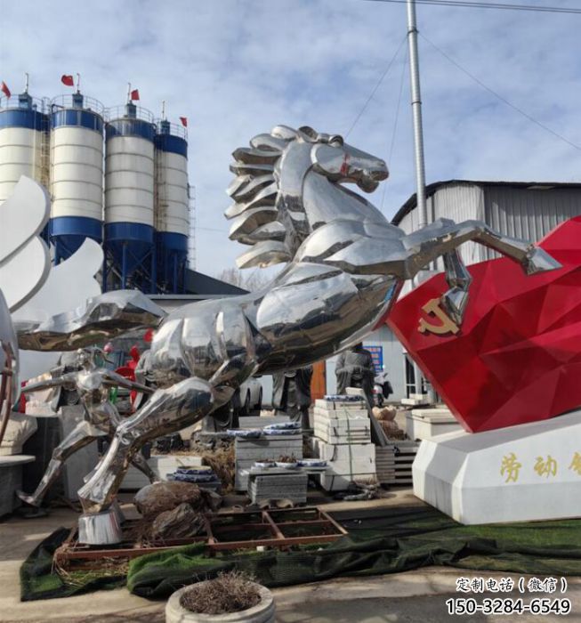 骏马雕塑 风景区几何雕塑 广场小品 骏马雕塑 风景区几何雕塑 广场小品