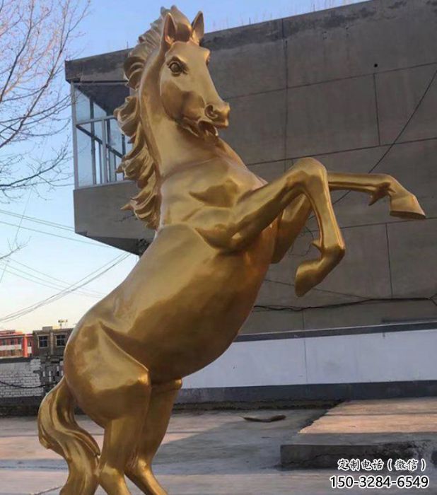 门口骏马雕塑 售楼处仿真雕塑 彩绘小品 门口骏马雕塑 售楼处仿真雕塑 彩绘小品