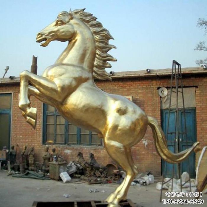 售楼处马踏球雕塑 商业街仿真雕塑 动物摆件 售楼处马踏球雕塑 商业街仿真雕塑 动物摆件