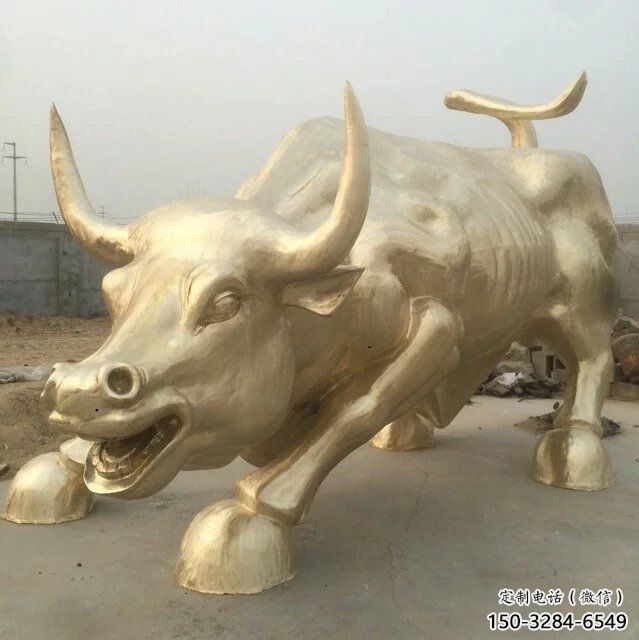公园开荒牛雕塑 酒店门口雕塑 彩绘摆件