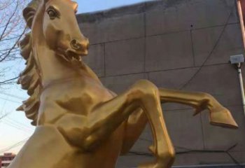 城市骏马雕塑 风景区彩绘雕塑 抽象摆件