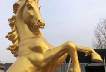 店门口骏马雕塑 创意景观雕塑 仿真摆件