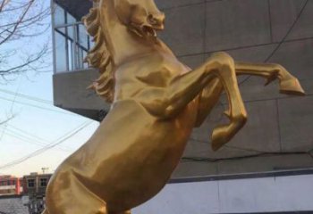 门口骏马雕塑 售楼处仿真雕塑 彩绘小品
