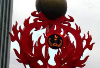 城市马踏飞燕雕塑 风景区彩绘雕塑 抽象摆件