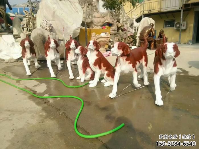 门口小狗雕塑 售楼处仿真雕塑 彩绘小品 门口小狗雕塑 售楼处仿真雕塑 彩绘小品