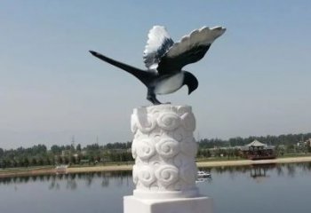 商业街喜鹊雕塑 售楼处雕塑 动物摆件
