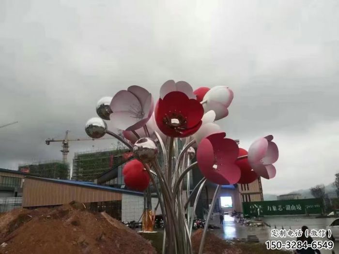 大型花朵雕塑 步行街花卉雕塑 仿真摆件 大型花朵雕塑 步行街花卉雕塑 仿真摆件