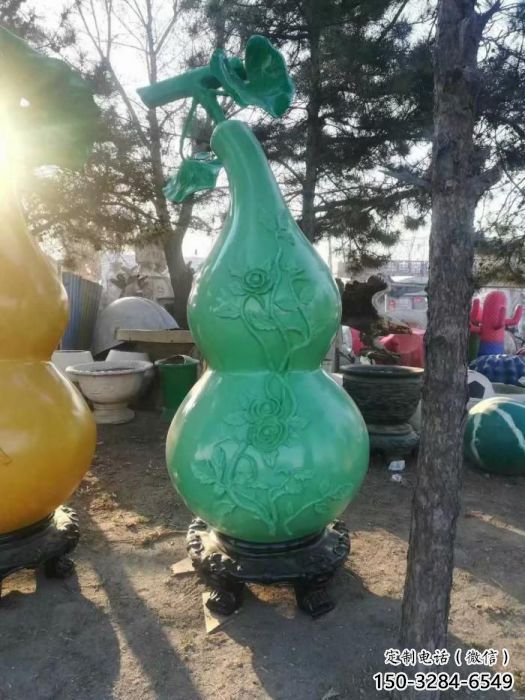 庭院葫芦雕塑 城市古铜色雕塑 瓜果小品 庭院葫芦雕塑 城市古铜色雕塑 瓜果小品