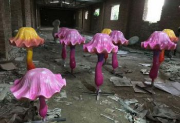 园林蘑菇雕塑 风景区仿真雕塑 广场小品