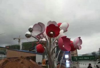 大型花朵雕塑 步行街花卉雕塑 仿真摆件