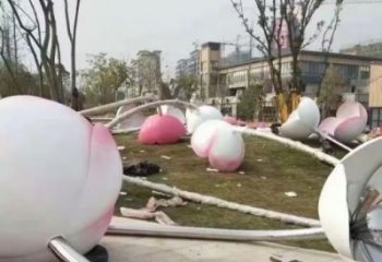 庭院花朵雕塑 城市古铜色雕塑 花卉小品