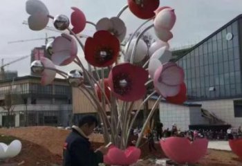 园林花朵雕塑 风景区仿真雕塑 广场小品