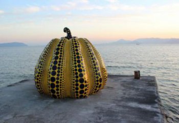 仿古南瓜雕塑 庭院彩绘雕塑 田间小品