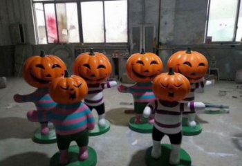 酒店南瓜雕塑 庭院仿真雕塑 彩绘小品