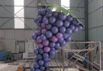 酒店葡萄雕塑 庭院仿真雕塑 彩绘小品
