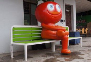 田间西红柿雕塑 彩绘仿真雕塑 园林摆件