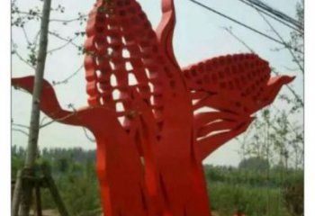 镂空玉米雕塑 广场农作物雕塑 门口小品