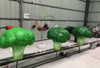 抽象白菜雕塑 店门口彩绘雕塑 步行街摆件