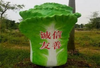 田间白菜雕塑 彩绘仿真雕塑 园林摆件
