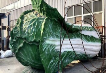 城市白菜雕塑 风景区彩绘雕塑 抽象摆件