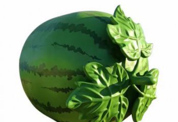 公园西瓜雕塑 酒店门口雕塑 彩绘摆件