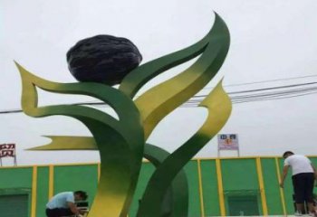 售楼处核桃雕塑 商业街仿真雕塑 水果摆件
