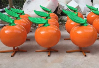 仿古橙子雕塑 庭院彩绘雕塑 田间小品