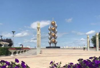 大型豆角雕塑 步行街果蔬雕塑 仿真摆件