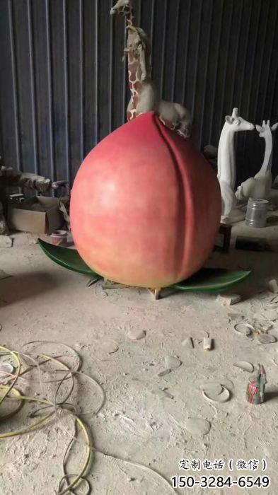 园林桃子雕塑 风景区仿真雕塑 广场小品 园林桃子雕塑 风景区仿真雕塑 广场小品