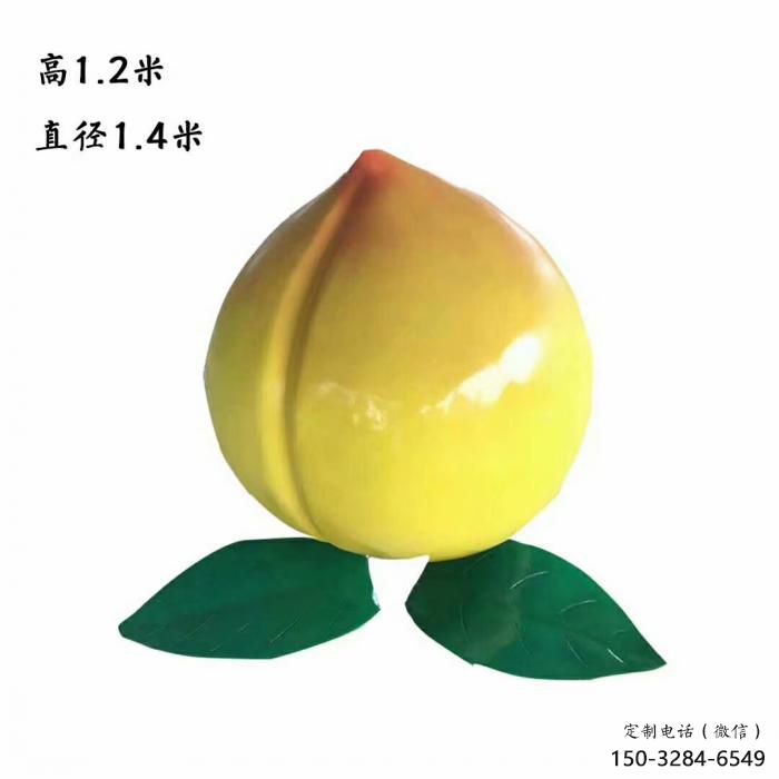 园林黄桃雕塑 田间彩绘雕塑 仿真摆件 园林黄桃雕塑 田间彩绘雕塑 仿真摆件