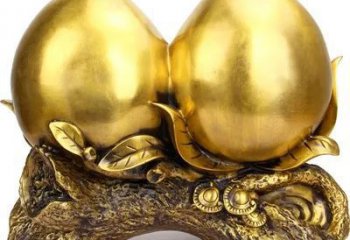 门口寿桃雕塑 售楼处仿真雕塑 彩绘小品