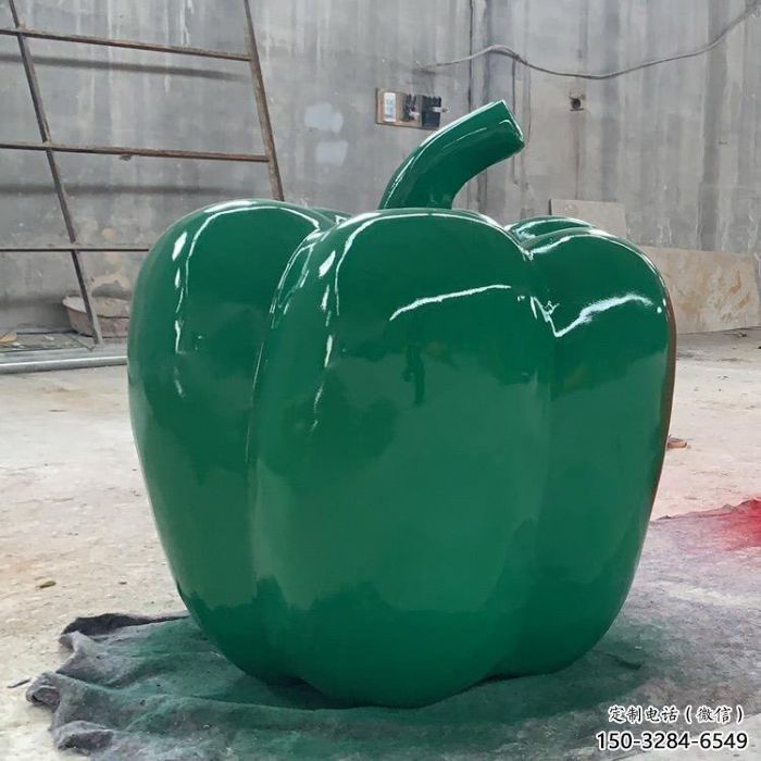 创意青椒雕塑 步行街店门口雕塑 蔬菜小品 创意青椒雕塑 步行街店门口雕塑 蔬菜小品