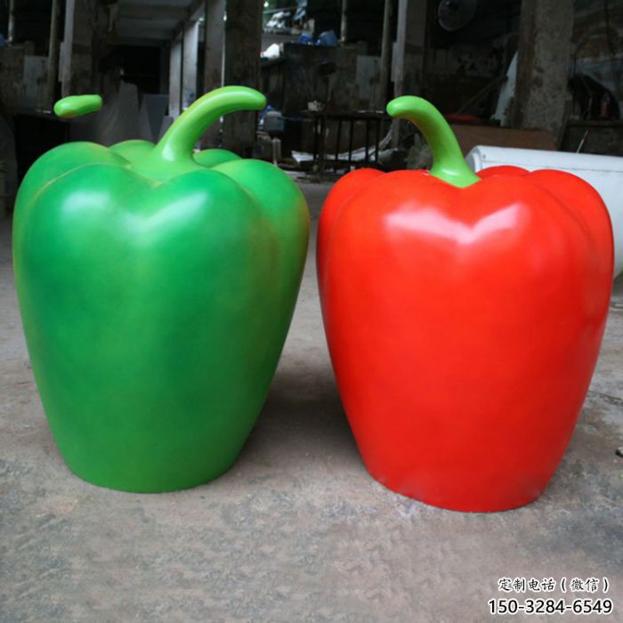 青椒雕塑 广场蔬菜雕塑 门口小品 青椒雕塑 广场蔬菜雕塑 门口小品