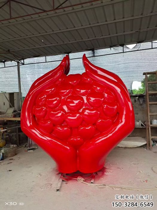 园林石榴雕塑 风景区仿真雕塑 广场小品