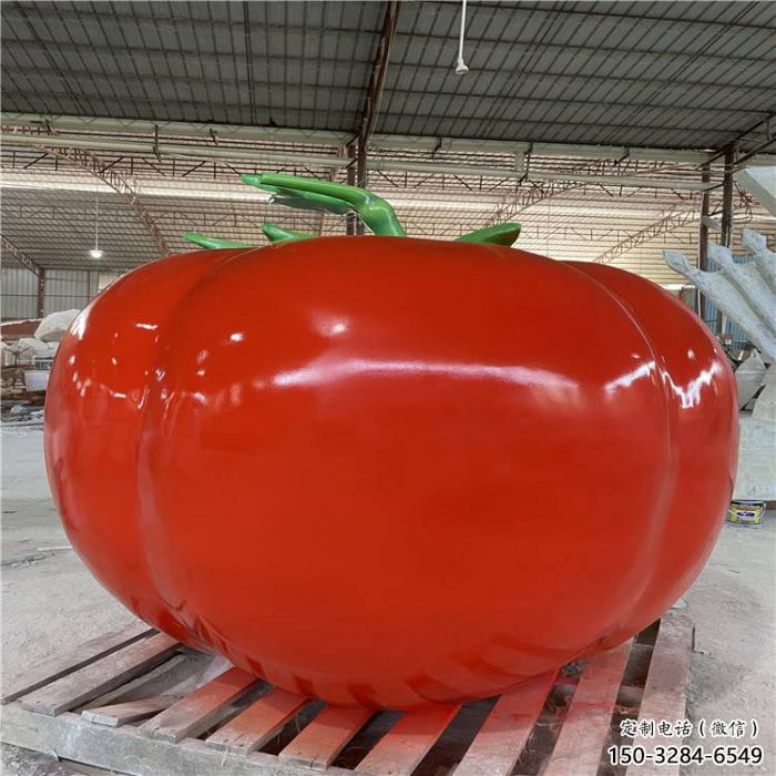 酒店番茄雕塑 庭院仿真雕塑 彩绘小品 酒店番茄雕塑 庭院仿真雕塑 彩绘小品